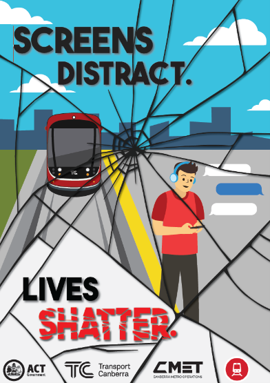 safety poster for rail safety week